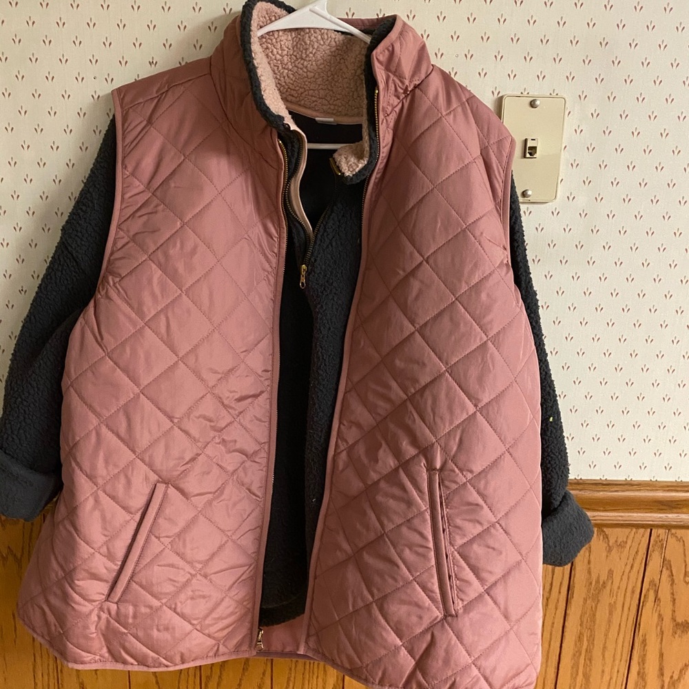 Quarter zip sweater and vest